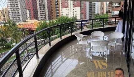 Apartamento Padrão 4 suítes closet 4 vagas em frente o círculo militar vista mar projetado no Meireles em Fortaleza Ceará