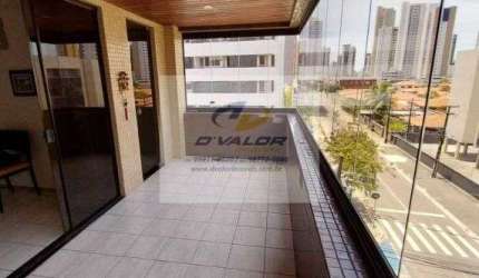 Vendo Apartamento com 210 m², 4 suítes + DCE, sala p/ 3 ambientes e 1 vaga