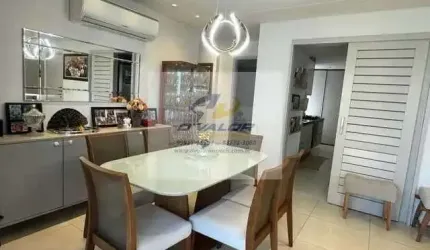 Vendo Apartamento, Porteira Fechada, com 131 m², 3 quartos s/ 1 suítes, sala p/ 2 ambientes e 3 vagas