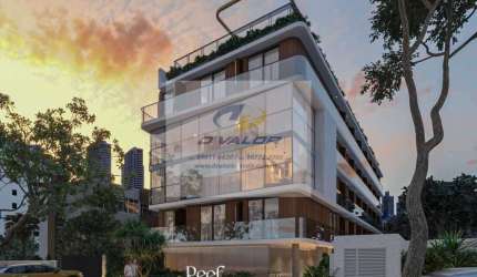 Vendo flats em prédio moderno e completo, na praia do Cabo Branco, com tamanhos de 20 m² à 51 m²