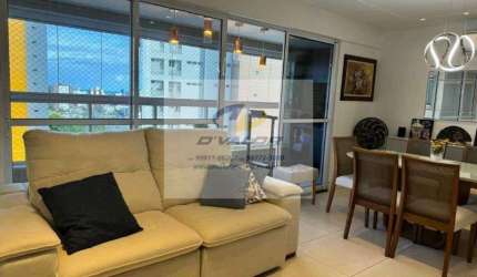 Vendo Apartamento com 131 m², 3 suítes + DCE, varanda gourmet, sala p/ 2 ambientes e 2 vagas