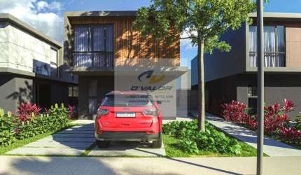 Vendo Casas em Condomínio Fechado de 135 m² a 180 m², 3 suítes, escritório e 2 vagas