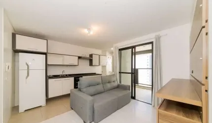 Apartamento com 1 quarto para alugar na Rua Padre Giacomo Cusmano, 177, Campina do Siqueira, Curitiba, 45 m2 por R$ 2.700