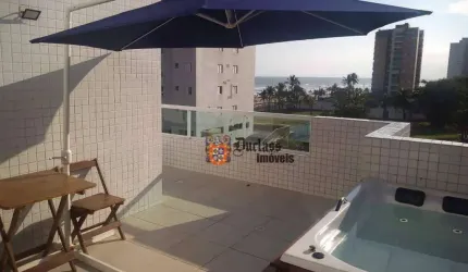 Cobertura com 3 dormitórios à venda, 118 m² por R$ 750.000 - Solemar - Praia Grande/SP