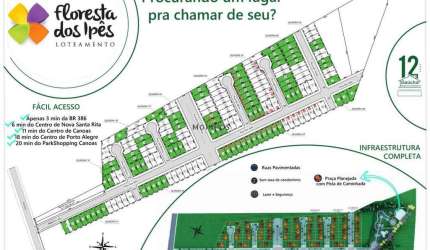 Terrenos em bairro planejado em Nova Santa Rita - Floresta dos Ipês.