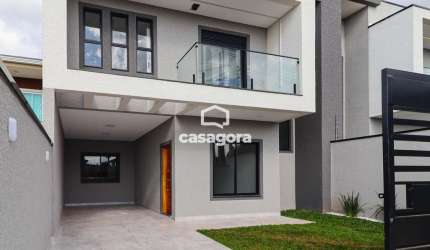 Sobrado Moderno no Bairro Gralha Azul  Fazenda Rio Grande