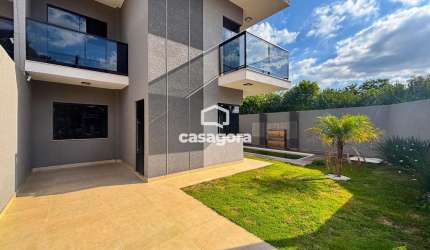 Casa Alto Padrão com Piscina e Fachada Imponente   Nações, Fazenda Rio Grande