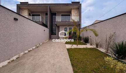 Sobrado Alto Padrão com Piscina e Paisagismo, Bairro Nações  Fazenda Rio Grande