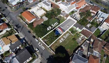 TERRENO AMPLO ZR1 594m² COM CASA EM ALVENARIA - JARDIM BOTÂNICO