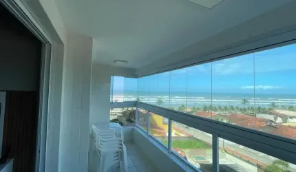 Apartamento 02 dormitorios, vista lateral mar