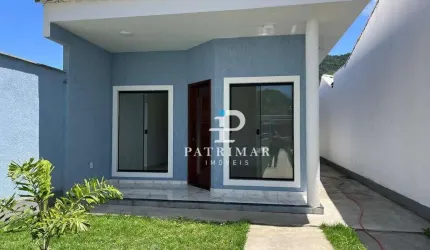 Casa com 2 Quartos, Área gourmet e Piscina à venda, 76 m² por R$ 550.000 - São Bento da Lagoa - Maricá/RJ