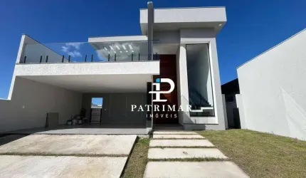 Casa com 3 Quartos, Área gourmet e Piscina  à venda, 187 m² por R$ 1.300.000 - Cond. Solaris - Cajueiros - Maricá/RJ