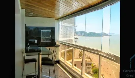 Apartamento vista p/ o Mar em todos os cômodos, 02 quartos sendo 1suíte, 02 vagas churrasqueira a carvão na varanda, Balneário Camboriú SC