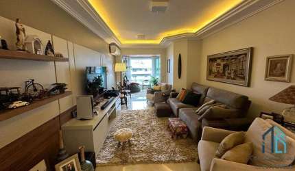 Apartamento Mobiliado, 03 quartos c/suíte, 02 vagas, beira-mar Praia Central em Itapema SC