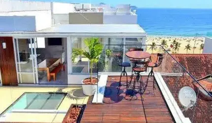 Cobertura com 4 quartos para vender na Avenida Vieira Souto em Ipanema