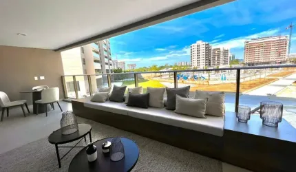 Apartamentos Mobiliado 4 quartos para vender na Barra daTijuca, 2 suites; 2 Vagas. Condomínio Latitud Condominium Design