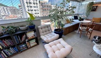 Apartamentos à venda localizado na Rua Mena Barreto, 3 Quartos; 1 suite; 2 Vagas. Condomínio Parc Du Conde, Botafogo