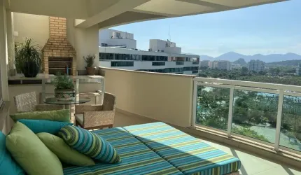 Coberturas a venda na Barra da Tijuca, 3 quartos; 2 suites; 2 vagas; Condomínio Blue One – Blue das Américas, localizado na Rua César Lattes