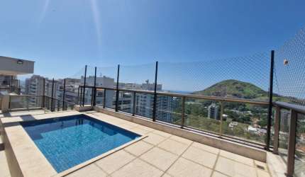 Coberturas para vender no Recreio dos Bandeirantes, 3 quartos; 2 suites; 2 vagas; Condomínio Choice – Barra Bonita, localizado na Av. Henfil