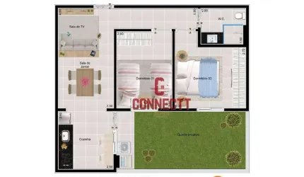 Apartamento com 2 dormitórios à venda, 66 m² por R$ 285.000,00 - Bonfim Paulista - Ribeirão Preto/SP