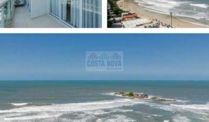Apartamento à venda em Pitangueiras com 148m² no Guarujá, com 3 suítes, 1 vaga e vista para o mar