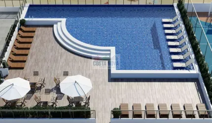 Apartamento com 2 quartos sendo 1 suíte, terraço gourmet, 2 vagas, bairro Aviação - R$630 mil