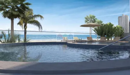 Apartamento com 2 quartos sendo 1 suíte, 2 banheiros, 2 vagas, lazer de clube, frente mar no Real
