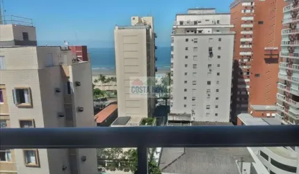 Apartamento de 71m² com dois quartos duas suites de frente vista mar com varanda