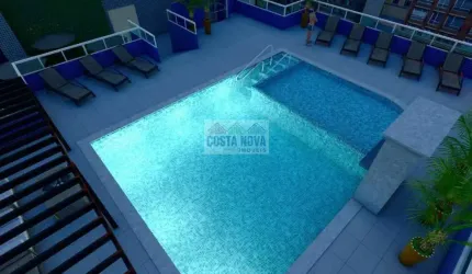 Apartamento 1 quarto com suite varanda gourmet e lazer completo na Guilhermina