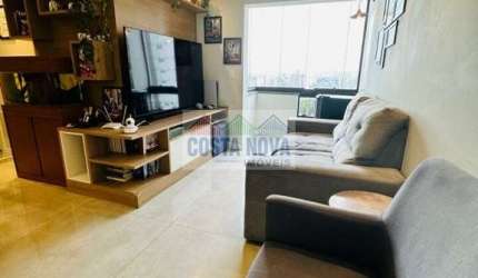 Apartamento com 80 m², 3 quartos, 1 sala, 2 banheiros, 1 vaga demarcada na região do Carandiru