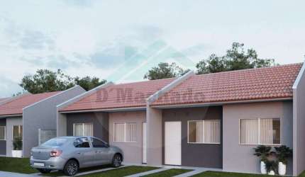 Casa para Venda em Fazenda Rio Grande, Estados, 2 dormitórios, 1 banheiro, 1 vaga
