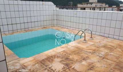 Cobertura com 3 dormitórios à venda, 260 m² por R$ 1.200.000,00 - Campo Grande - Santos/SP