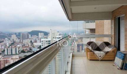Apartamento 2 suítes, varanda gourmet no Gonzaga, ampla área de lazer