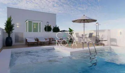 Apartamento com 2 dormitórios à venda, 76 m² por R$ 860.000,00 - Embaré - Santos/SP