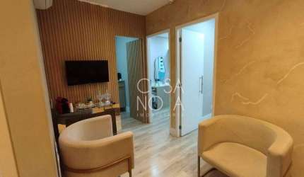 Sala Comercial Mobiliada Empreendimendimento Helbor Vila Rica em Santos