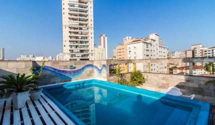 Cobertura com 3 dormitórios à venda, 250 m² por R$ 2.100.000,00 - José Menino - Santos/SP