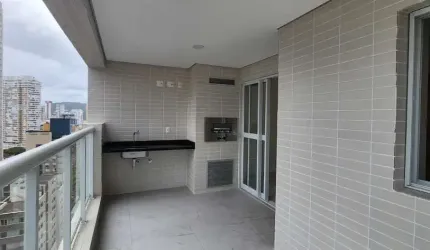 Apartamento Novo com vista mar, 2 suítes e 1 vaga no Gonzaga -Santos /SP
