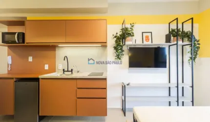 Studio Residencial de Luxo ao Lado do Metrô Brooklin - Viva com Conforto e Sofisticação em uma