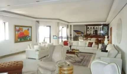 Mansão suspensa, resort privado, segurança ostensiva.