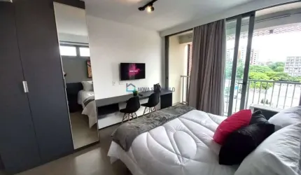 Studio à venda em Moema - Novo e equipado - 20 m2 300m. do Metrô  Eucalíptos
