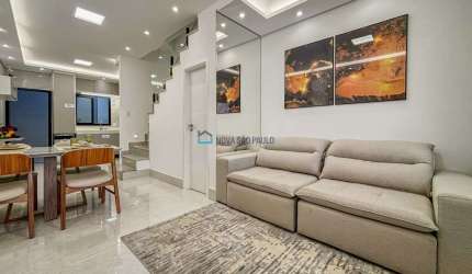 Sobrado Mobiliado Tríplex 3 Suítes, 2 Vagas, Terraço Gourmet Prox. Metrô Vila Mariana