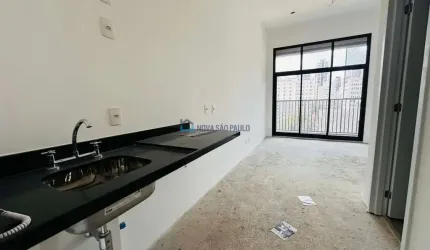 Studio em Pinheiros com 29m², com lazer e portaria 24h.