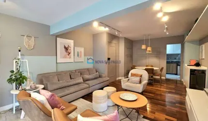 Apartamento 98m²! Ótima localização, 3 dormitórios, suíte, lavabo, 2 vagas demarcadas e lazer total.