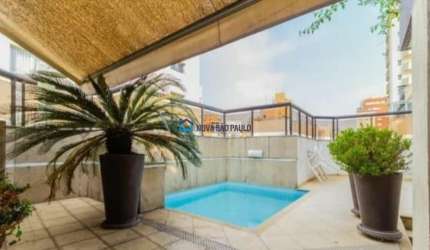 Cobertura Duplex Venda Moema, 340m² |2 suítes | 3 Vagas |Terraço com  Piscina e Churrasqueira.