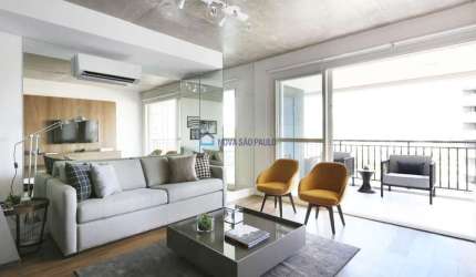 Apartamento Cidade Monções com 70m² - 1 Dormitório, 1 Vaga