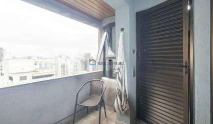 Flat em Moema com 50m², com 01 dormitório e 01 vaga de garagem com manobrista
