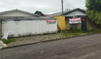 Casa em alvenaria com excelente terreno, quitado, medindo 466.86 - esquina com a R. Crescencio Batista, próximo Av. Maringá em Pinhais;