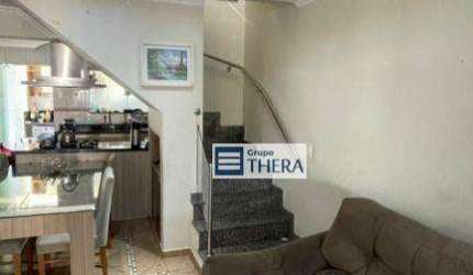Sobrado com 3 dormitórios à venda, 101 m² por R$ 810.000,00 - Vila Alzira - Santo André/SP