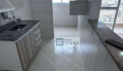 Apartamento com 2 dormitórios para alugar, 52 m² - Utinga - Santo André/SP