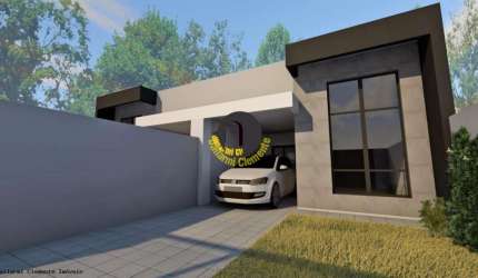 Casa nova de 102m² à venda no bairro Cruzeiro, cidade de São José dos Pinhais -P